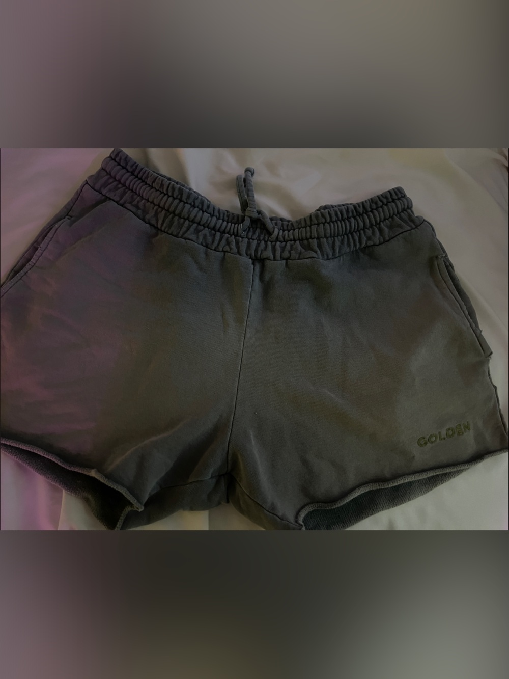 Golden Aesthetic shorts, Medium, worn,  Charcoal